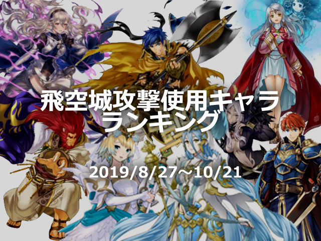 飛空城攻撃使用ランキングの画像